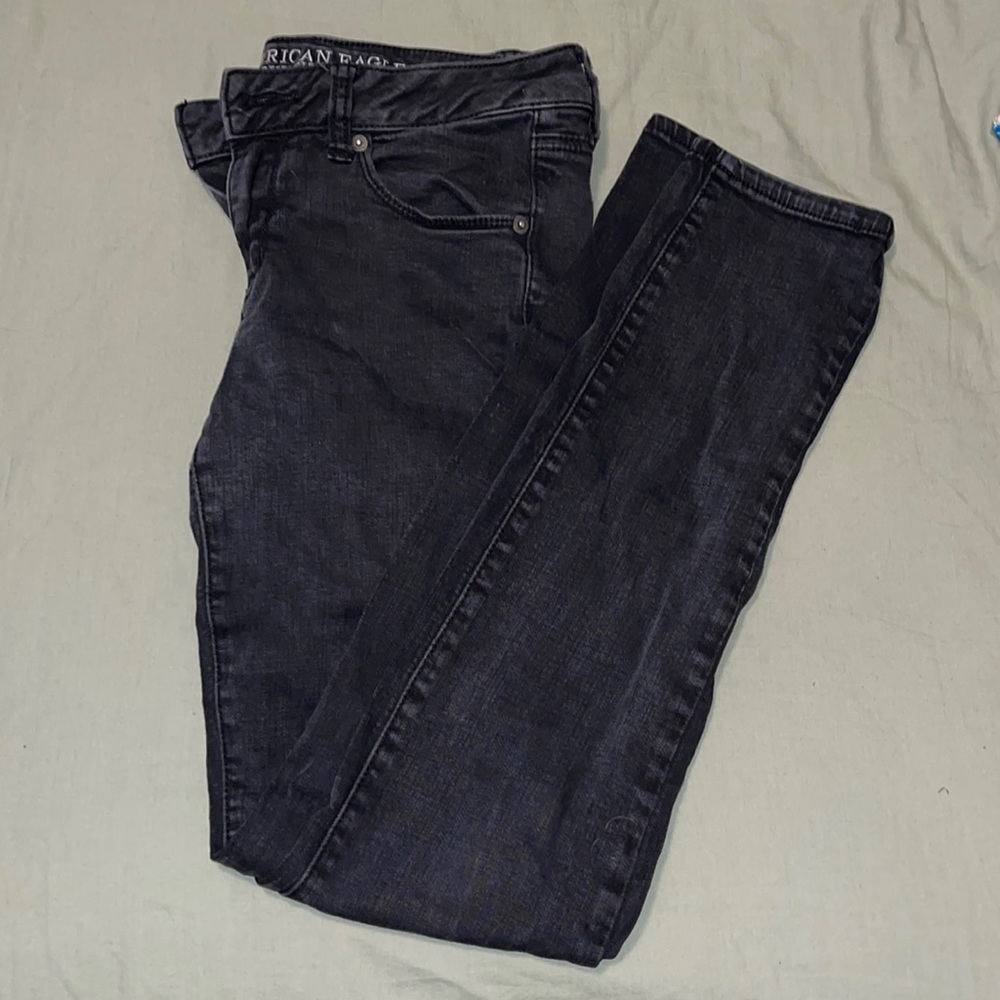 American Eagle black skinny jeans